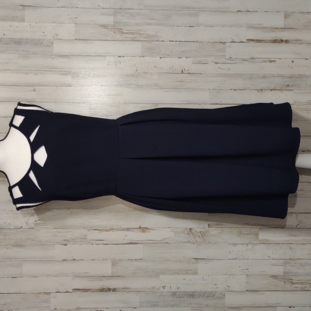 Maurices Navy Blue Fit & Flare Sleeveless Dress